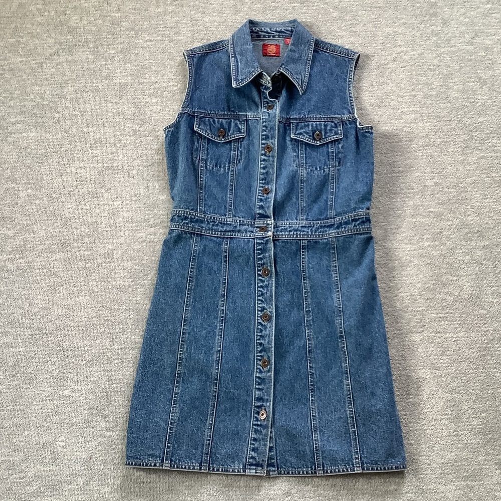 Gap Vintage Sleeveless Buttondown Denim Dress Sz. 12